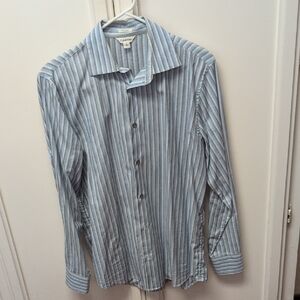 Calvin Klein Light Blue Striped Dress Shirt